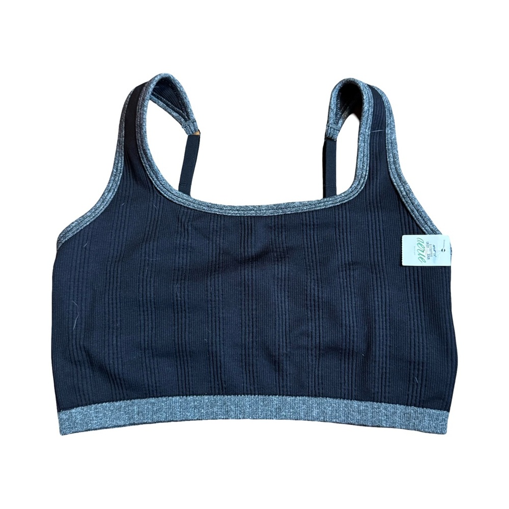 Aerie ✨NWT✨ Black and Gray Sports Bra